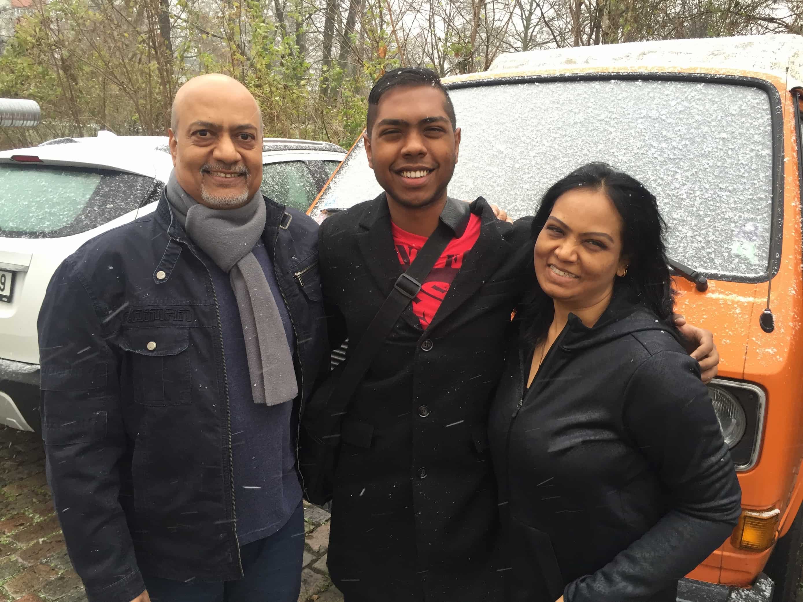 Me and my parents on my first few days in Berlin.